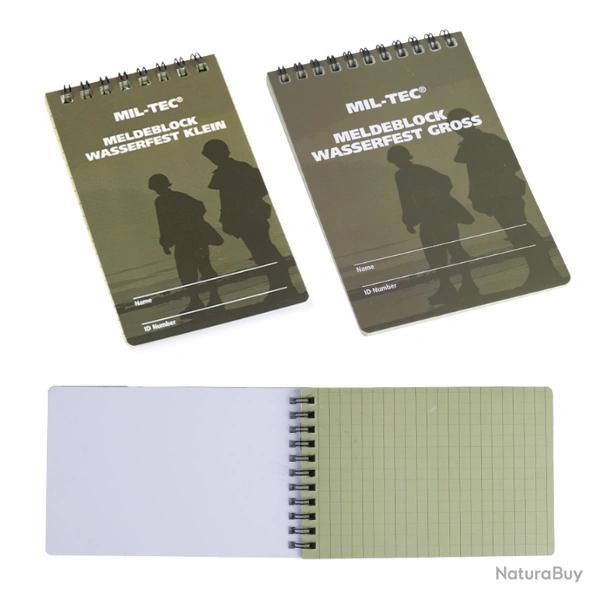 CARNET TANCHE WATERPROOF - Rsistant  l'eau, la boue et les intempries Petit (13cmx7.5cm)