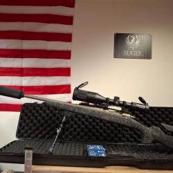 CVA CASCADE LRX CAL. .308 WIN NEUVE + LUN. 6-24X50 AOEG RET. LUM. + BIPIED + MALLETTE + SILENCIEUX