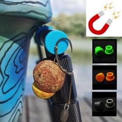 Bouchon Magn&eacute;tique Bait Boat Pod Pour Support Bateau (La Paire) Orange