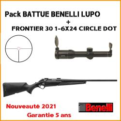 Pack BATTUE carabine &agrave; verrou BENELLI LUPO + HAWKE FRONTIER 30 1-6X24 CIRCLE DOT 270 Win