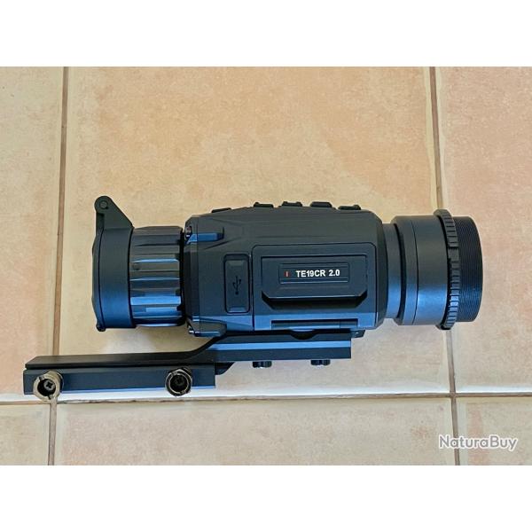 Monoculaire De Vision Thermique Clip-On HIKMICRO Thunder TE19CR 2.0  +  Rail de montage picatinny