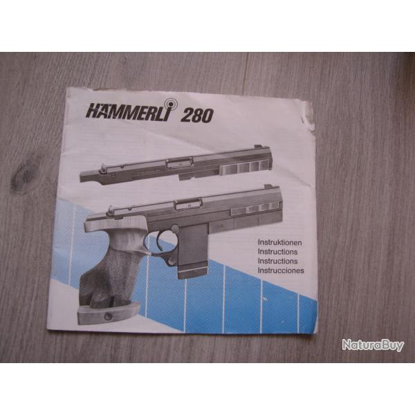 Document notice pour HAmmerli 280