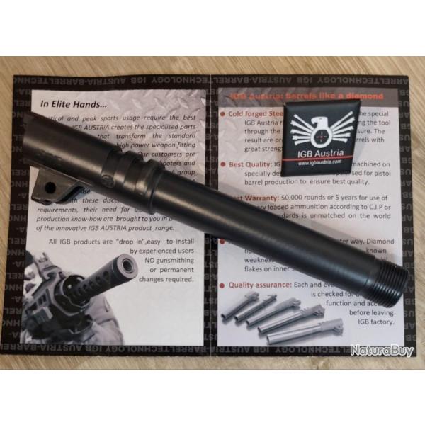 Canon de rechange pour pistolet 1911 Classic en calibre .45 ACP / IGB Austria / 142 mm (pas de rampe