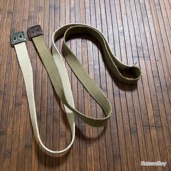 MILITARIA DEUX CEINTURES MILITAIRE FRANCE INDOCHINE - ALGERIE