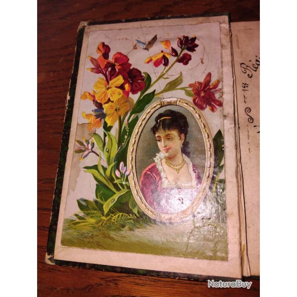 Joli carnet manuscrit du 1 er r�giment de chasseurs d Afrique