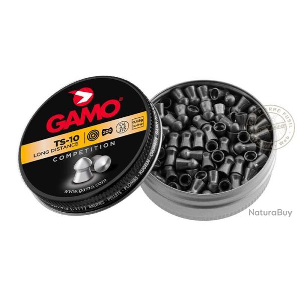 Plombs GAMO TS-10 Longue Distance 4,5mm - 2 x 200 pour carabine
