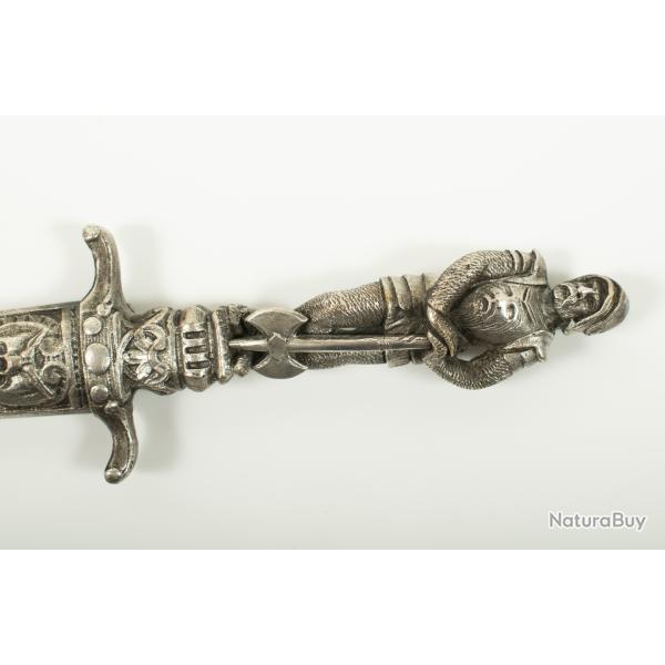 Petit poignard romantique figuratif - Fin du XIXe si�cle