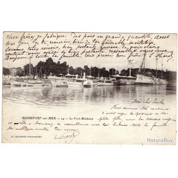 CPA - Marine Militaire -ROCHEFORT -sur -MER-Le Port Militaire-N�1380
