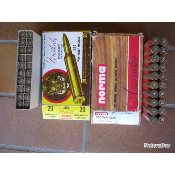 LOT 40 ETUIS DE 300 WEATHERBY