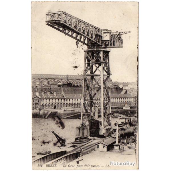 CPA - BREST - La Grue force150tonnes N�1387