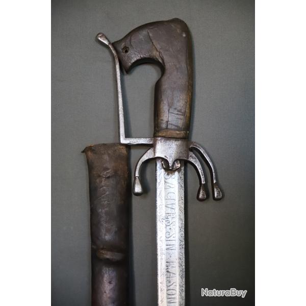 Sabre Nimcha Marocain Avec Lame Espagnole - Maroc, 18�me Si�cle