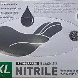 GANT NITRILLE NOIR TAILLE XL (BTE 100)