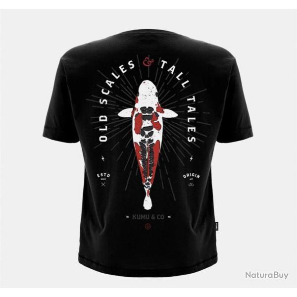 Tee Shirt Manches Courtes Homme Kumu Tall Tales - Noir