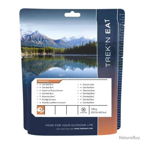 Petit d�jeuner lyophilis� Trek'n Eat Muesli aux flocons d'avoine