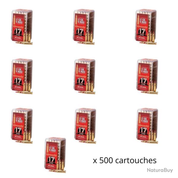 Munitions HORNADY v-max rimfire varmint express cal.17hmr 17gr par 500