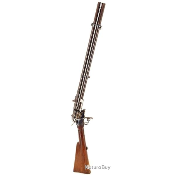 EXCEPTIONNELLE CARABINE COLONEL LE MAT CALIBRE 11MM & 20/65 PERCUSSION CENTRALE FINITION D'ORIGINE B