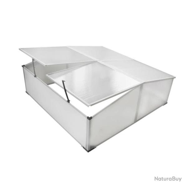 Serre froide � 4 couvercles 108x110x41 cm