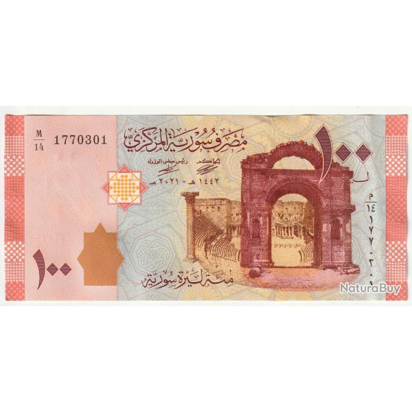 Syrie BILLET de Banque 100 Pounds SYRIE 2021 P.113