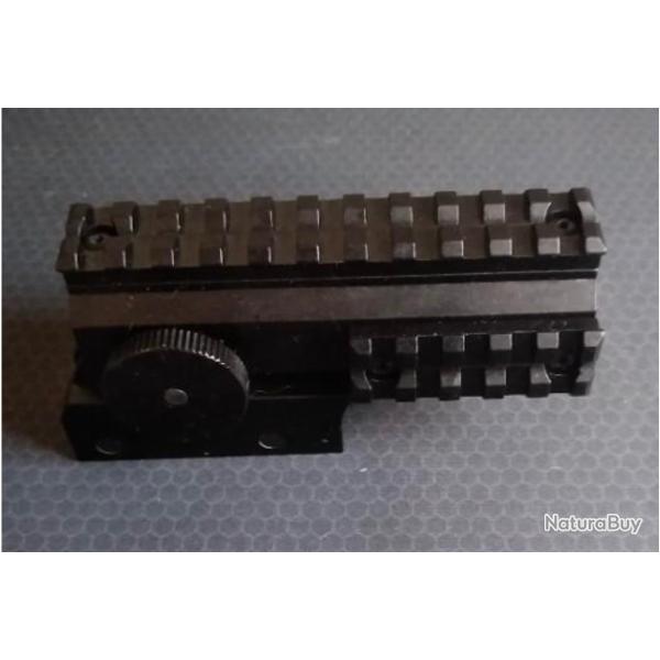 Rail PICATINNY REHAUSSEUR INCLINABLE FIRST STRIKE - TIBERIUS