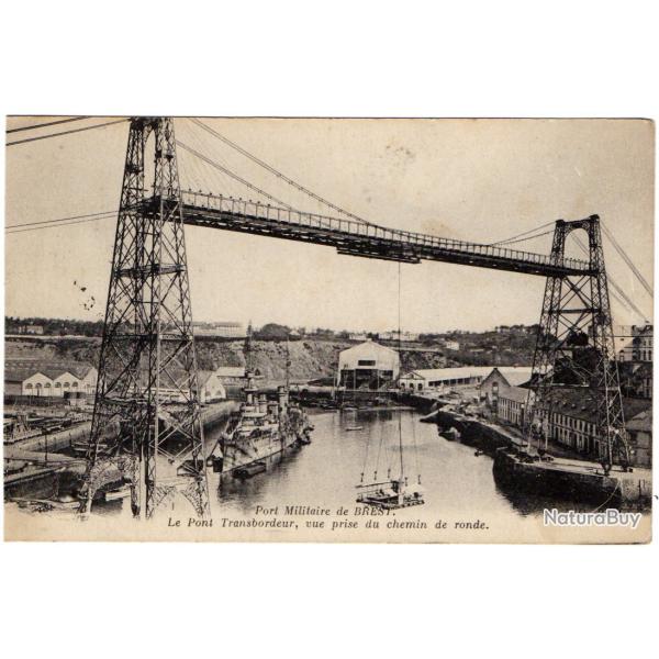CPA - Marine Militaire - BREST - Le Pont Transbordeur,Vue prise du chemin de ronde N�1393