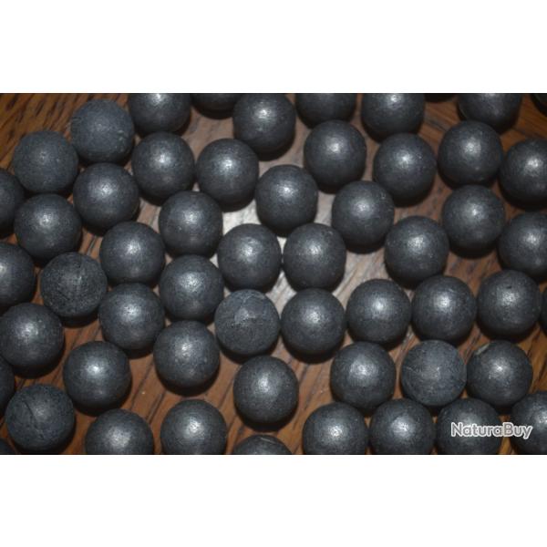 Balles rondes cal 44 a l'etain et antimoine