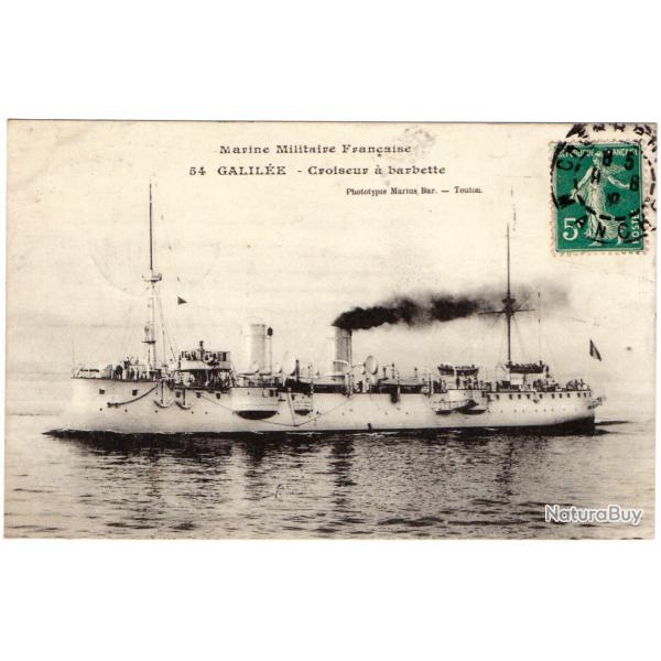 CPA - Marine Militaire Fran�aise  - GALIL�E- Croiseur a barbette N�1401