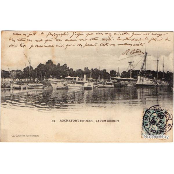 CPA - Marine Militaire - ROCHEFORT -sur-MER - Le Port Militaire N�1389