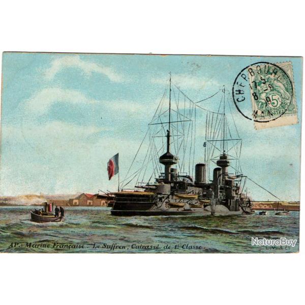 CPA -  MARINE FRAN�AISE - LE SUFFREN - CUIRASSE DE 1er CLASSE N�1406