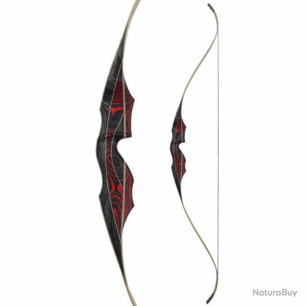 WHITE FEATHER - Fieldbow ACCIPITER 64" ROUGE DROITIER (RH) 25 #