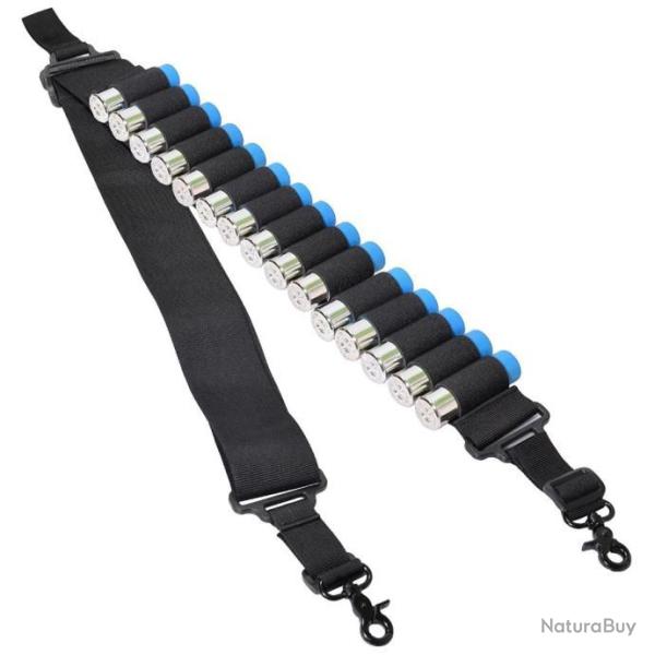 Bretelle avec cartouchi�re calibre 12 - Noire