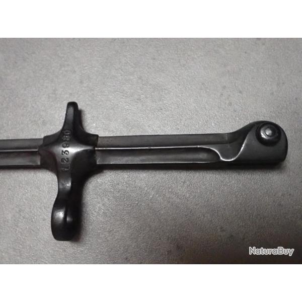 123980 Baionnette de cycliste, Mdle 1900 SUISSE pour K11 ou 31 - Rare