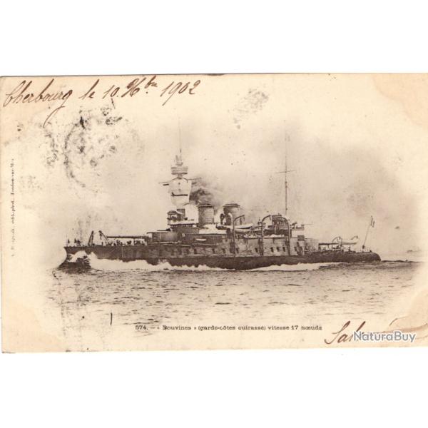 CPA - Marine Militaire Fran�aise - Bouvines " ( garde-cotes cuirasse vitesse 17 noeuds N�028