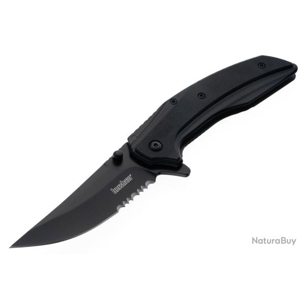 Couteau Kershaw Outright A/O Lame Upswept Acier 8Cr13MoV Manche G10 /Acier Frame Lock KS8320BLKST