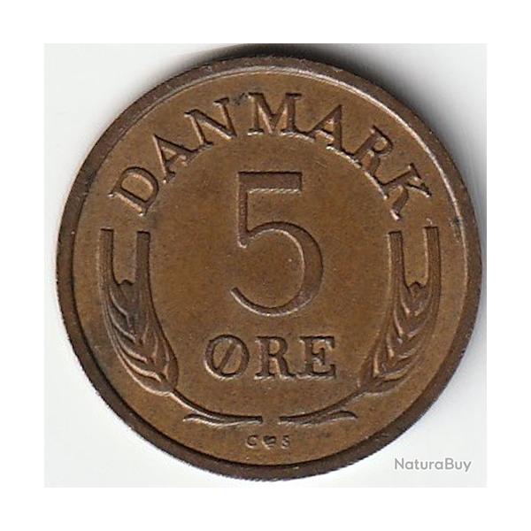 Pi�ce de Monnaie Danemark  5 Ore - Frederik IX 1968