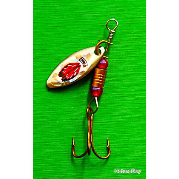 Cuiller tournante pour truites, perches et autres carnassiers - 2.20 gr - CT-M4