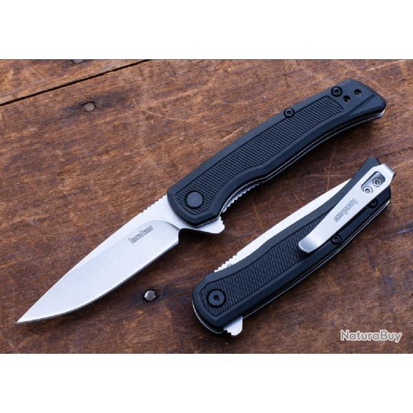 Couteau Kershaw Outfield A/O Lame Acier 4Cr14 SW Manche Nylon Linerlock Clip KS1428