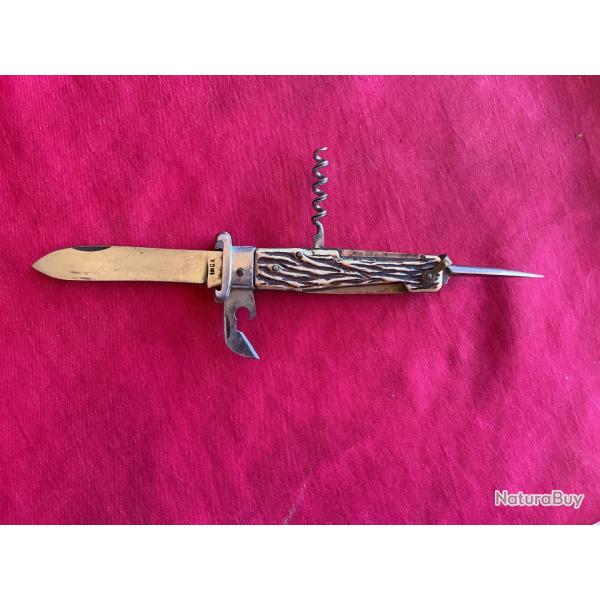 Couteau de chasse ancien avec extracteurs de douilles, pas de prix de r�serve