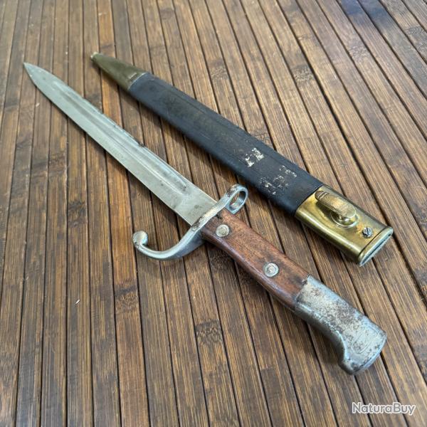 BA�ONNETTE MAUSER W.K&C SOLINGEN ARGENTIN 1909 PREMIER MOD�LE 3 exemplaires