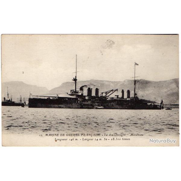 CPA - MARINE DE GUERRE FRAN�AISE - Le Dreadnought"Mirabeau - N�903