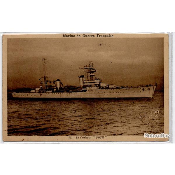 CPA - MARINE DE GUERRE FRAN�AISE -Le Croiseur " FOCH "- N�1255