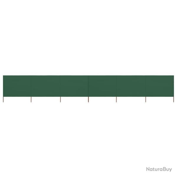 Paravent 6 panneaux Tissu 800 x 120 cm Vert