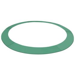 Coussin de s&eacute;curit&eacute; PE Vert de trampoline rond de 3,05 m