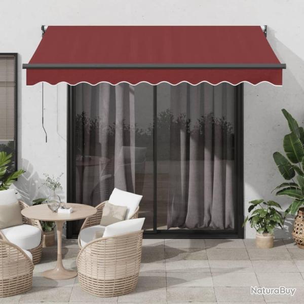Auvent manuel r�tractable bordeaux 300x250 cm