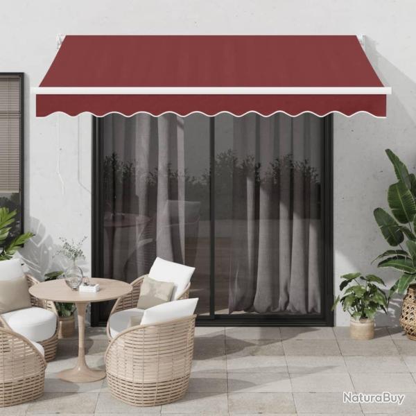 Auvent manuel r�tractable bordeaux 300x250 cm
