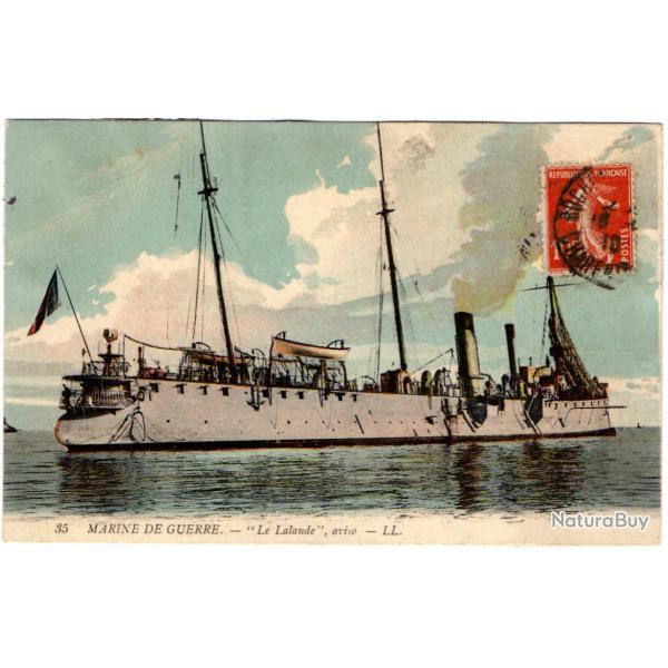 CPA - MARINE  DE GUERRE -Le " Lalande  " aviso N�1342