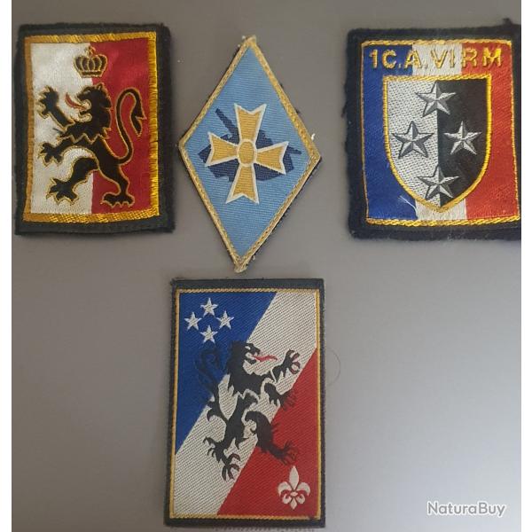 Lot insignes tissu fran�ais
