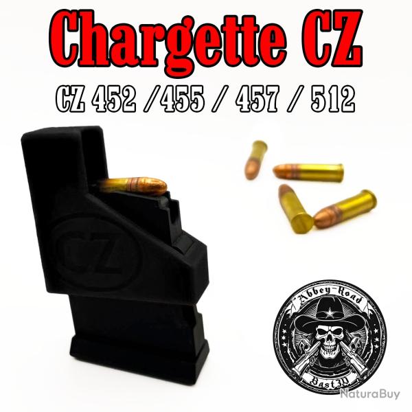 Chargette CZ 452 455 457 512 - Noir - Bast3D