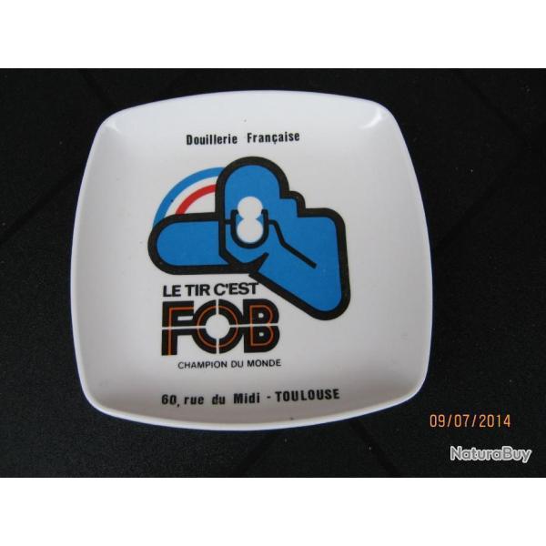 CENDRIER PUBLICITAIRE FOB