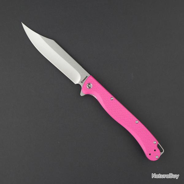Couteau Daggerr Knives Toothpick Pink Lame Clip Point Acier 8Cr14MoV SW Manche FRN DGRTPFPKSW