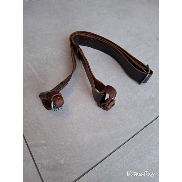 Rare bretelle de Mosin Nagant en cuir